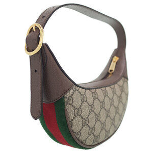 Gucci ebony Shoulder canvas GG brown beige Supreme Bag Ophidia